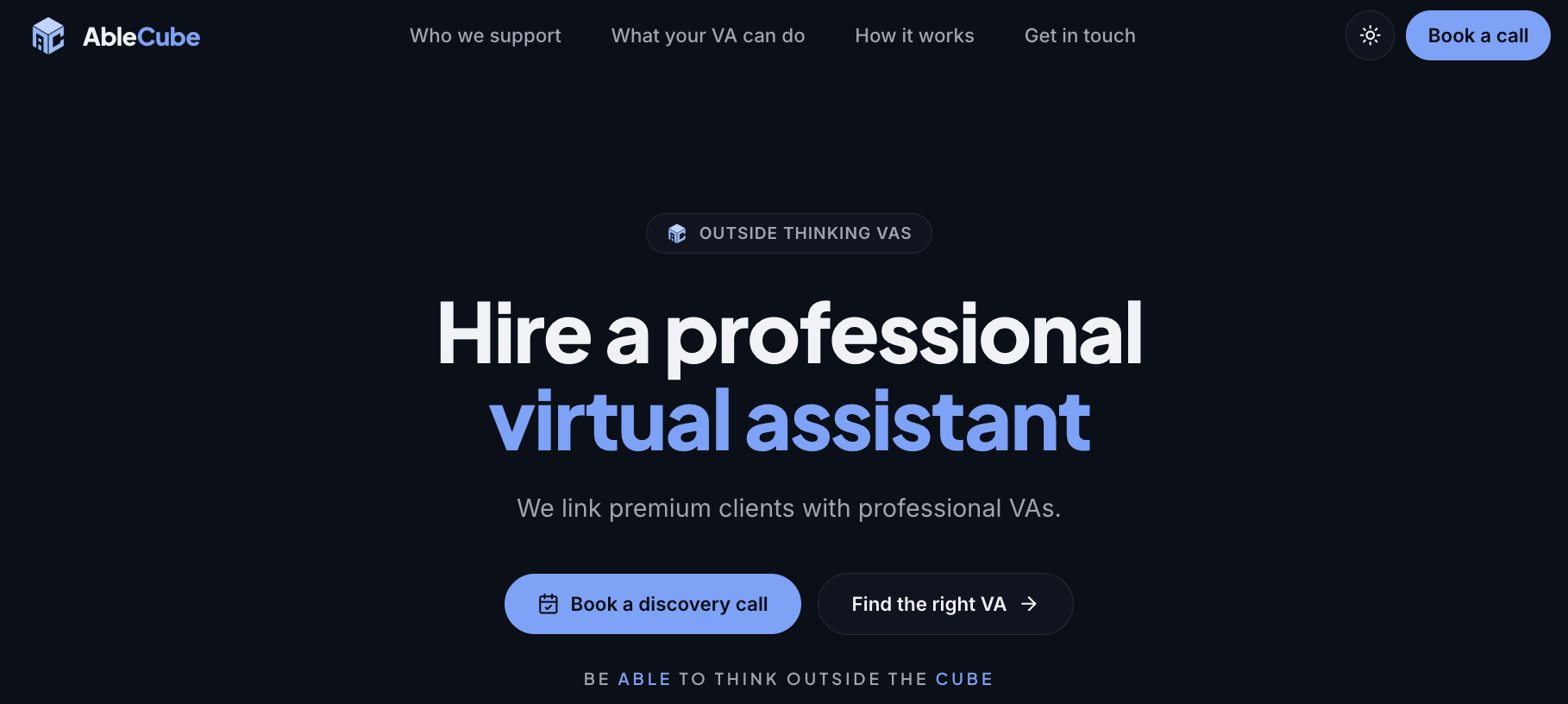 AbleCube website preview